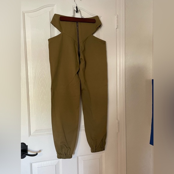 siempre golden tan cutout pants size xs - Picture 3 of 4